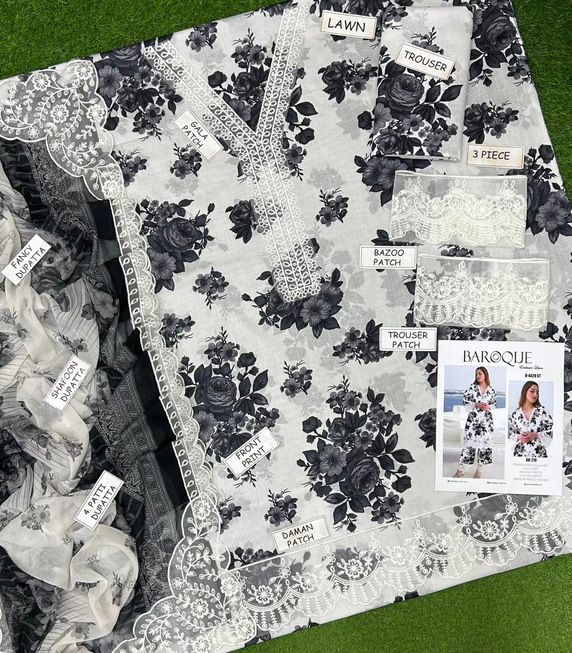 Baroque Design Lawn 70291KT GM143