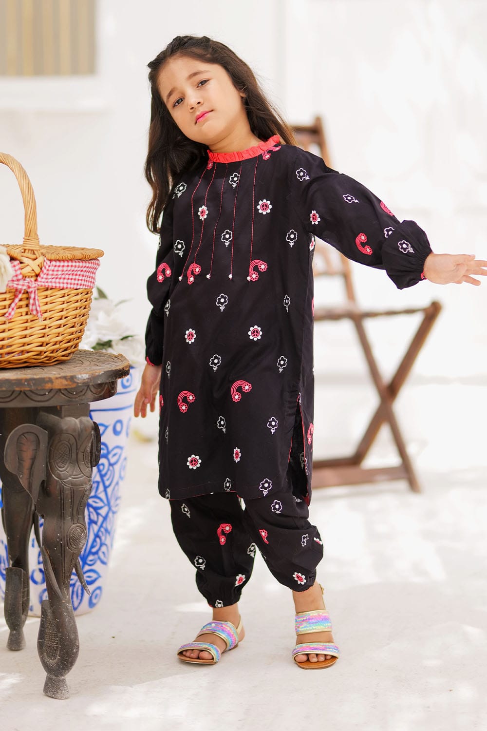 Girls Winter Cotton 2Pcs Suit