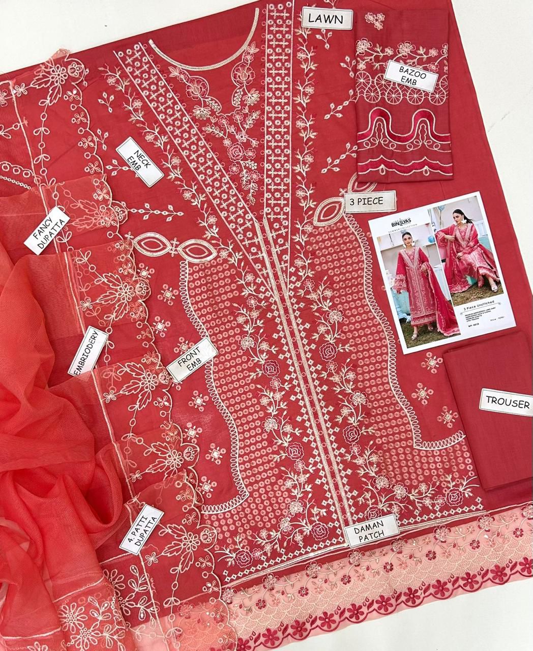 Bin Ilyas Luxury Design Lawn  60178KT GM144