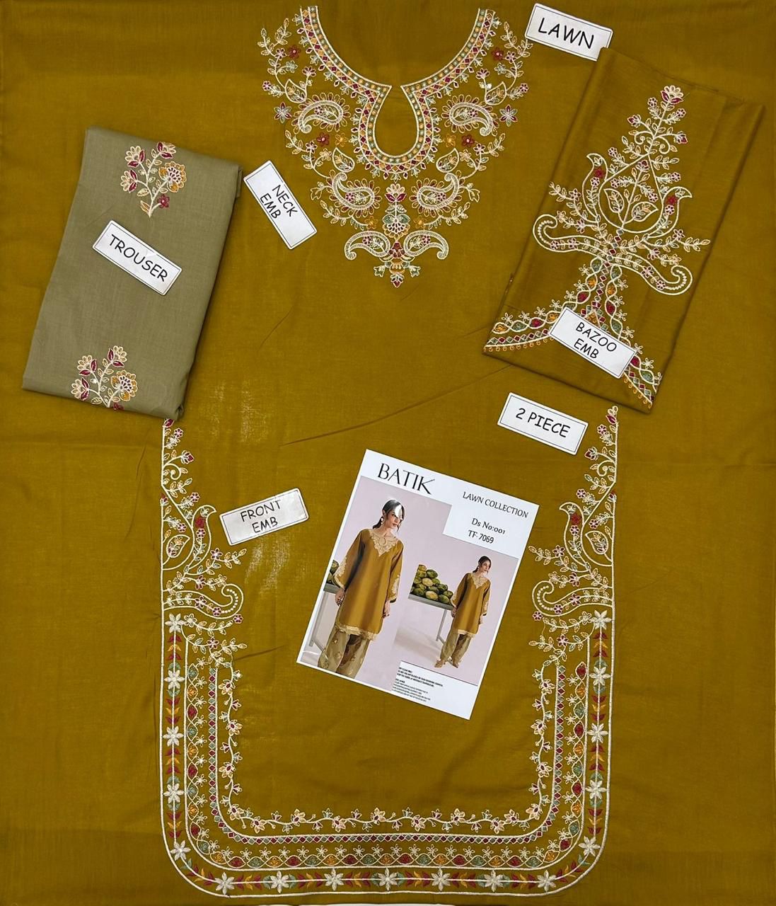 Batik Design Lawn  7069KT GM145