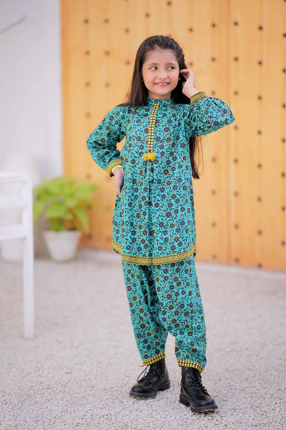 Girls Winter Cotton 2Pcs Suit