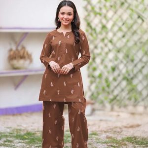 girl's embroidered cotton lawn kurta shalwar 2pcs gm1995200142gykscn
